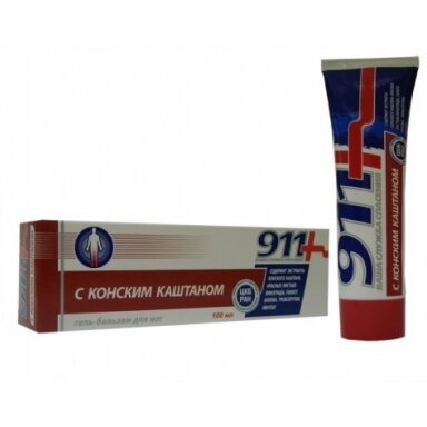 911 KAŠTONAS kojų gelis-balzamas 100ml 911 KAŠTONAS kojų gelis-balzamas 100ml