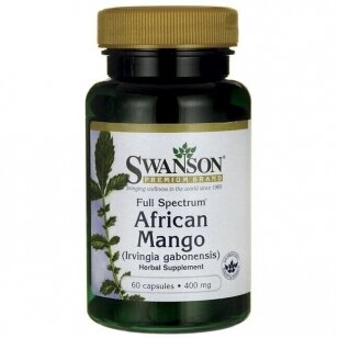 Maisto papildas Afrikos mango ekstraktas Swanson N60