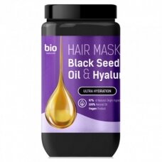 BIO NATURELL plaukų kaukė su juodųjų sėklų aliejumi ir hialurono rūgštimi, 946 ml
