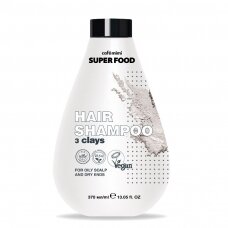 CAFE MIMI šampūnas riebiai galvos odai ir sausiems plaukų galiukams 3 moliai, 370 ml