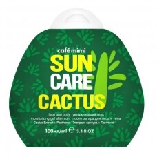 Cafe Mimi Sun drėkinamasis gelis po saulės veidui ir kūnui Kaktusas, 100 ml