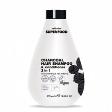 CAFE MIMI valomasis šampūnas-kondicionierius su anglimi 2 viename, 370 ml