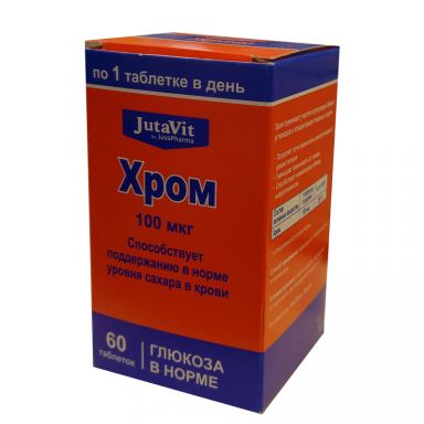 Maisto papildas Chromas 100mcg JutaVit N60