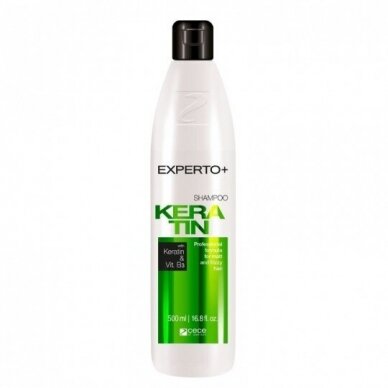 EXPERTO šampūnas plaukams atkuriantis Keratin, 500 ml