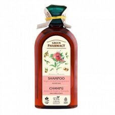 GREEN PHARMACY šampūnas sausiems plaukams su argano aliejumi ir granatais, 350 ml