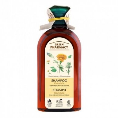 GREEN PHARMACY šampūnas normaliems ir riebiems plaukams Medetka, 350 ml