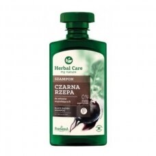 HERBAL CARE šampūnas juodųjų ropių slekantiems plaukams, 330 ml