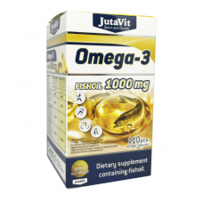 JutaVit omega 3 žuvų taukai 1000 mg 110 minkštų kapsulių