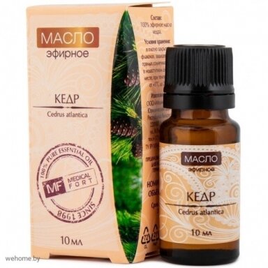 MEDICALFORT KEDRŲ ETERINIS ALIEJUS, 10 ML MEDICALFORT KEDRŲ ETERINIS ALIEJUS, 10 ML
