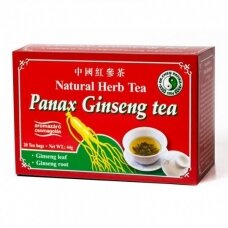 Panax raudonojo ženšenio arbata 20x2,2 g, 44 g