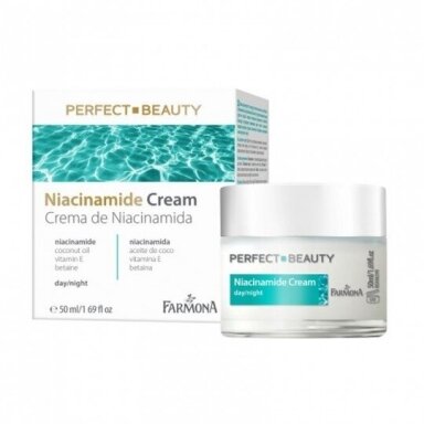 PERFECT BEAUTY kremas veidui dieninis/naktinis drėkinantis su niacinamidu, 50 ml PERFECT BEAUTY kremas veidui dieninis/naktinis drėkinantis su niacinamidu, 50 ml