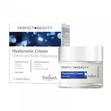 PERFECT BEAUTY kremas veidui dieninis/naktinis maitinantis su hialuronu, 50 ml PERFECT BEAUTY kremas veidui dieninis/naktinis maitinantis su hialuronu, 50 ml