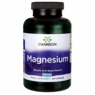 Maisto papildas Swanson Magnesium (magnio oksidas) 200mg 250 kaps.