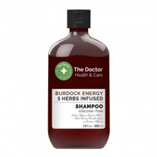 THE DOCTOR plaukų šampūnas Varnalėšų energija 5 Žolelių Galia, 355 ml