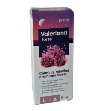 Maisto papildas VALERIANA FORTE, 50 tablečių Maisto papildas VALERIANA FORTE, 50 tablečių