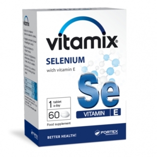 Maisto papildas VITAMIX SELENAS su vitaminu E tabletės N60 Geriausia iki: 29,02,2024