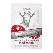 VOLLARE drėkinamoji veido kaukė nuo raukšlių „Ožkos pienas“, 2x5 ml