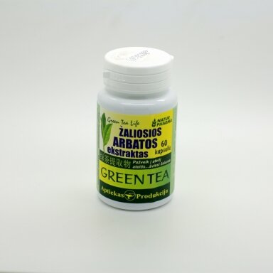 Maisto papildas Žaliosios arbatos ekstraktas 250mg